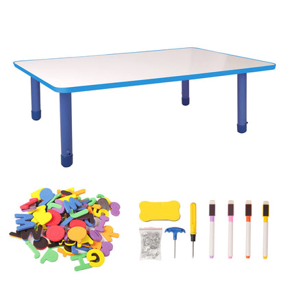 Dry Erase Activity Table Adjustable Magnetic Kids Desk