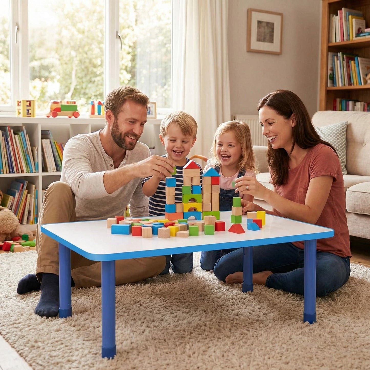 Dry Erase Activity Table Adjustable Magnetic Kids Desk